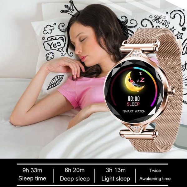 H1 1.04 inch IPS Color Screen Women Smartwatch IP67 Waterproof, Support Call Reminder / Heart Rate Monitoring / Blood Pressure Monitoring / Sedentary Reminder / Sleep Monitoring (Blue) - Image 7