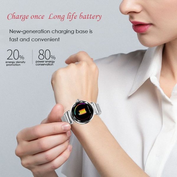 H2 1.04 inch IPS Color Screen Women Smartwatch IP67 Waterproof, Support Call Reminder / Heart Rate Monitoring / Blood Pressure Monitoring / Sleep Monitoring / Predict Menstrual Cycle Intelligently (Blue) - Image 13