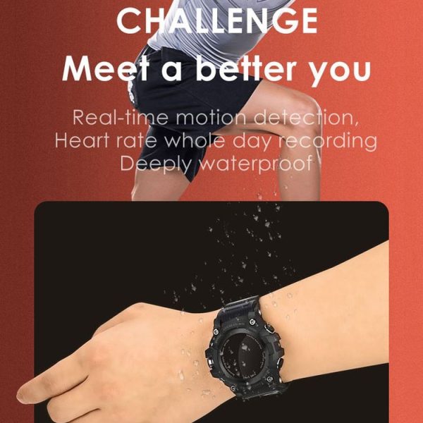 DOMINO A66 0.96 inch IPS Screen Smart Watch, Support Call Reminder / Heart Rate Monitoring / Pedometer / Sleep Monitoring / Sedentary Reminder (Black) - Image 10