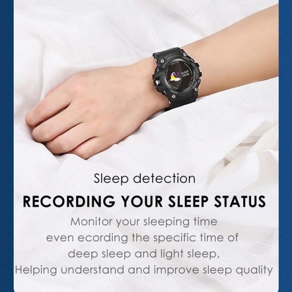 DOMINO A66 0.96 inch IPS Screen Smart Watch, Support Call Reminder / Heart Rate Monitoring / Pedometer / Sleep Monitoring / Sedentary Reminder (Black) - Image 15