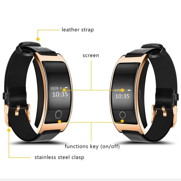 CK11S 0.66 inch Bluetooth Smart Bracelet, Support Blood Pressure / Blood Oxygen / Heart Rate Monitor / Pedometer / Calls Remind / Sleep Monitor / Weather and Temperature Reminding / Alarm / Anti-lost, Compatible with Android and iOS Phones (Black) - Image 15