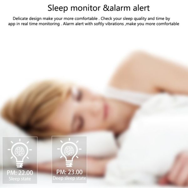 CK11S 0.66 inch Bluetooth Smart Bracelet, Support Blood Pressure / Blood Oxygen / Heart Rate Monitor / Pedometer / Calls Remind / Sleep Monitor / Weather and Temperature Reminding / Alarm / Anti-lost, Compatible with Android and iOS Phones (Black) - Image 9