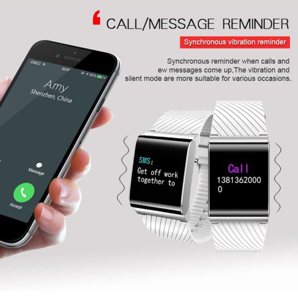 X9-PRO Bluetooth Smart Band Bracelet, 0.95 inch Touch Screen, IP67 Waterproof, Support Heart Rate Monitor / Blood Oxygen Monitor / Blood Pressure Monitor / Pedometer / Sleep Monitor / Drinking Water & Sedentary Reminder / Anti-lost / Call Reminder, Compatible with Android and iOS Phones (Black) - Image 13