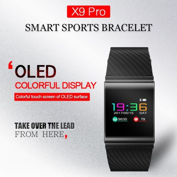 X9-PRO Bluetooth Smart Band Bracelet, 0.95 inch Touch Screen, IP67 Waterproof, Support Heart Rate Monitor / Blood Oxygen Monitor / Blood Pressure Monitor / Pedometer / Sleep Monitor / Drinking Water & Sedentary Reminder / Anti-lost / Call Reminder, Compatible with Android and iOS Phones (Black) - Image 5