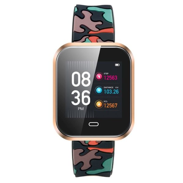 CD16 1.3 inch TFT Color Screen Smart Bracelet IP67 Waterproof, Camouflage Watchband, Support Call Reminder / Heart Rate Monitoring / Sleep Monitoring / Multi-sport Mode (Gold) - Image 2
