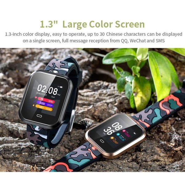 CD16 1.3 inch TFT Color Screen Smart Bracelet IP67 Waterproof, Camouflage Watchband, Support Call Reminder / Heart Rate Monitoring / Sleep Monitoring / Multi-sport Mode (Gold) - Image 4