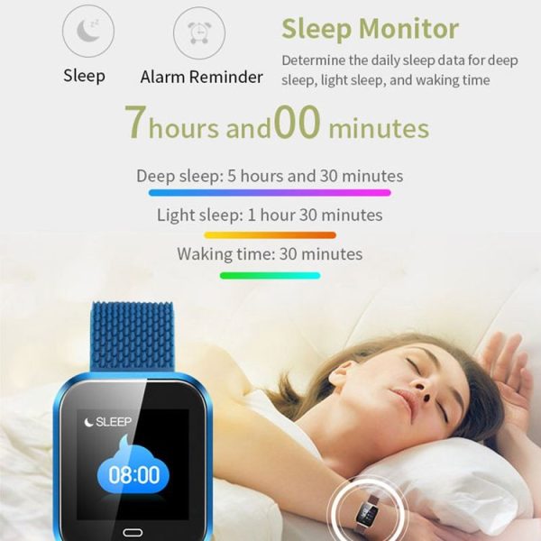 CD16 1.3 inch TFT Color Screen Smart Bracelet IP67 Waterproof, Camouflage Watchband, Support Call Reminder / Heart Rate Monitoring / Sleep Monitoring / Multi-sport Mode (Gold) - Image 9