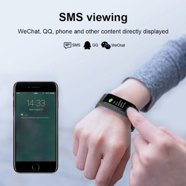 CK17S 0.96 inches IPS Screen Smart Bracelet IP67 Waterproof, Support Call Reminder / Heart Rate Monitoring / Blood Pressure Monitoring / Sleep Monitoring (Black) - Image 13