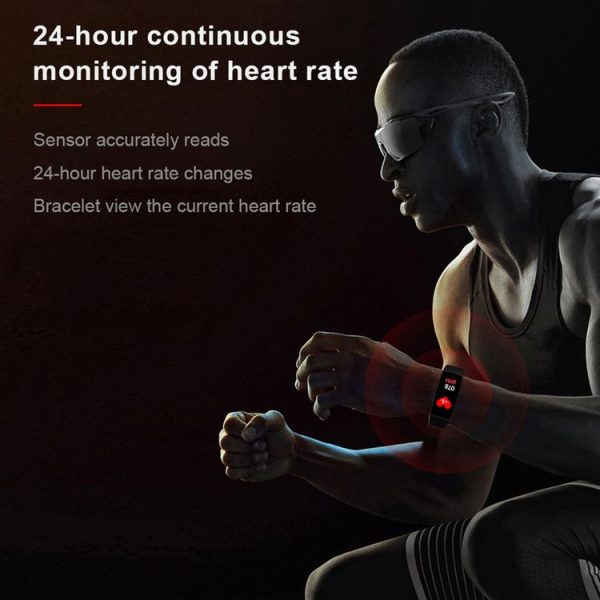 CK17S 0.96 inches IPS Screen Smart Bracelet IP67 Waterproof, Support Call Reminder / Heart Rate Monitoring / Blood Pressure Monitoring / Sleep Monitoring (Black) - Image 6