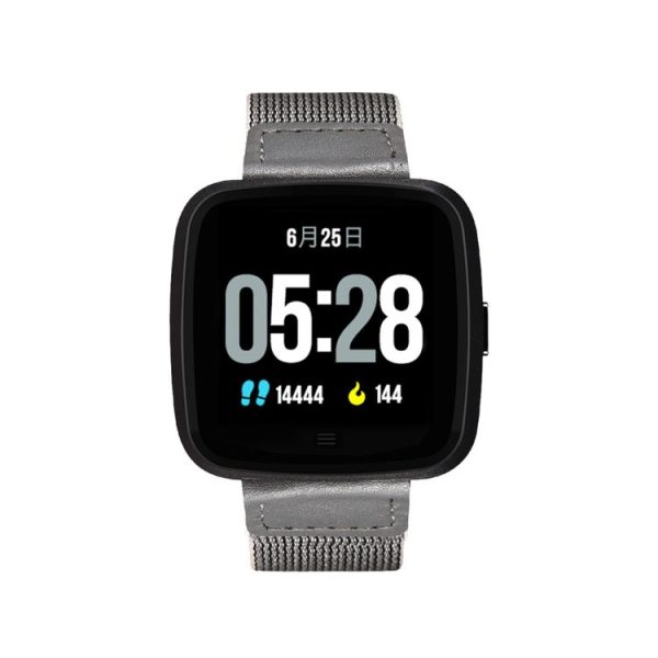 DTNO.1 G12 1.3 inches OLED Color Screen Smart Bracelet IP67 Waterproof, Nylon Watchband, Support Call Reminder / Heart Rate Monitoring / Sedentary Reminder / Multi-sport Mode (Black)