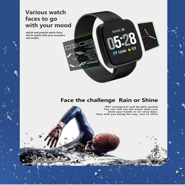 DTNO.1 G12 1.3 inches OLED Color Screen Smart Bracelet IP67 Waterproof, Nylon Watchband, Support Call Reminder / Heart Rate Monitoring / Sedentary Reminder / Multi-sport Mode (Black) - Image 5