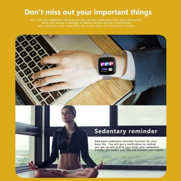 DTNO.1 G12 1.3 inches OLED Color Screen Smart Bracelet IP67 Waterproof, Nylon Watchband, Support Call Reminder / Heart Rate Monitoring / Sedentary Reminder / Multi-sport Mode (Black) - Image 7