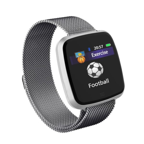 DTNO.1 G12 1.3 inches OLED Color Screen Smart Bracelet IP67 Waterproof, Steel Watchband, Support Call Reminder / Heart Rate Monitoring / Sedentary Reminder / Multi-sport Mode (Silver) - Image 2