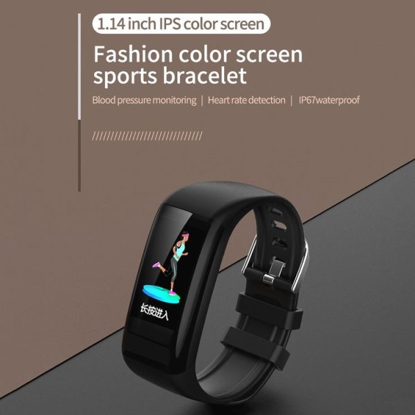 C21 1.14 inches IPS Color Screen Smart Bracelet IP67 Waterproof, Support Call Reminder / Heart Rate Monitoring / Blood Pressure Monitoring / Sleep Monitoring / Sedentary Reminder / Female Physiological Reminder (Red) - Image 3