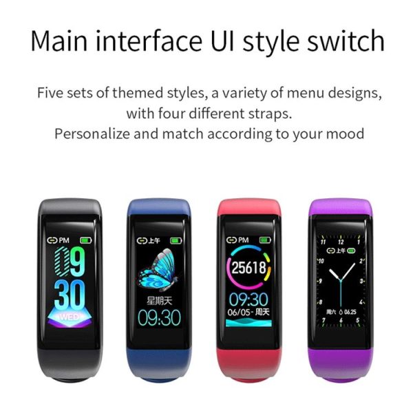 C21 1.14 inches IPS Color Screen Smart Bracelet IP67 Waterproof, Support Call Reminder / Heart Rate Monitoring / Blood Pressure Monitoring / Sleep Monitoring / Sedentary Reminder / Female Physiological Reminder (Red) - Image 6