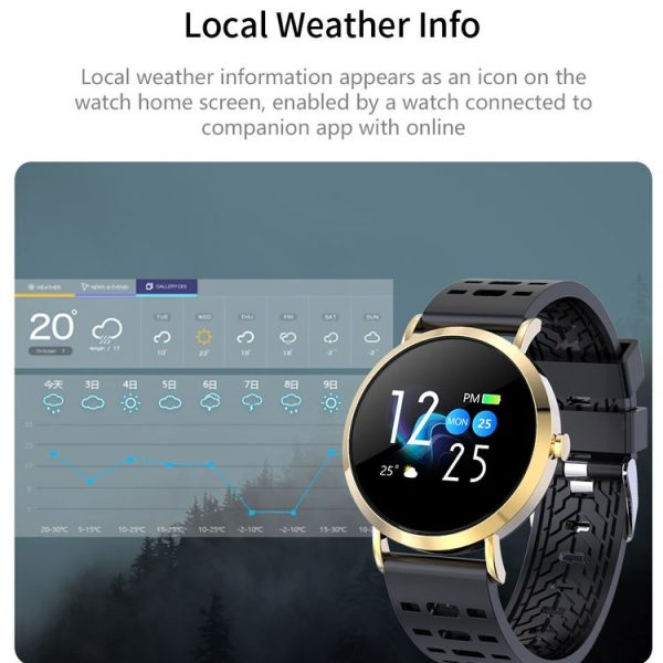 CV08C 1.0 inches TN Color Screen Smart Bracelet IP67 Waterproof, Silicone Watchband, Support Call Reminder / Heart Rate Monitoring / Sleep Monitoring / Sedentary Reminder (Black) - Image 10