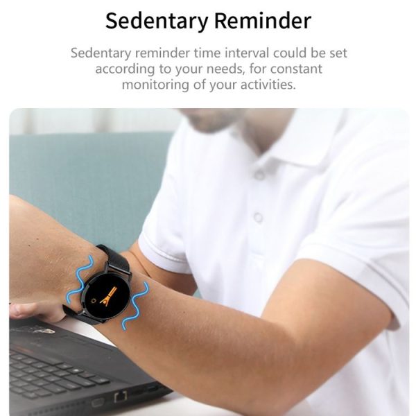 CV08C 1.0 inches TN Color Screen Smart Bracelet IP67 Waterproof, Metal Watchband, Support Call Reminder / Heart Rate Monitoring / Sleep Monitoring / Sedentary Reminder (Gold) - Image 12