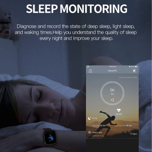 DK03 1.0 inches TFT Color Screen Smart Bracelet IP67 Waterproof, Support Call Reminder / Heart Rate Monitoring / Sleep Monitoring / Multi-sport Mode (Grey) - Image 11