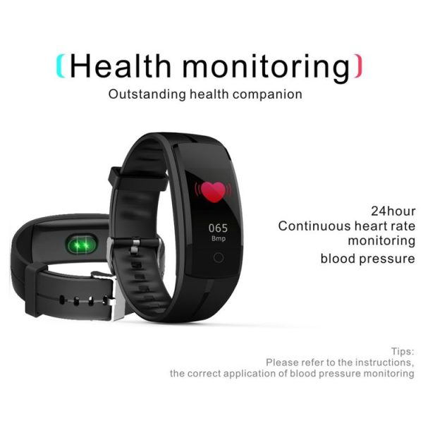 QS100 0.96 inches TFT Color Screen Smart Bracelet IP67 Waterproof, Support Call Reminder / Heart Rate Monitoring / Sleep Monitoring / Sedentary Reminder / Blood Pressure Monitoring (Blue) - Image 7