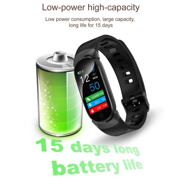 QW16 0.96 inches LCD Color Screen Smart Bracelet IP67 Waterproof, Support Call Reminder / Heart Rate Monitoring / Sleep Monitoring / Sedentary Reminder / Blood Pressure Monitoring (Black) - Image 10