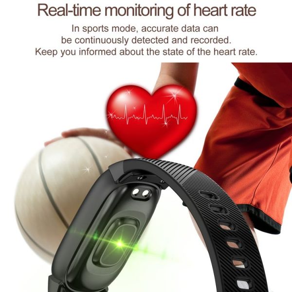 QW16 0.96 inches LCD Color Screen Smart Bracelet IP67 Waterproof, Support Call Reminder / Heart Rate Monitoring / Sleep Monitoring / Sedentary Reminder / Blood Pressure Monitoring (Black) - Image 4