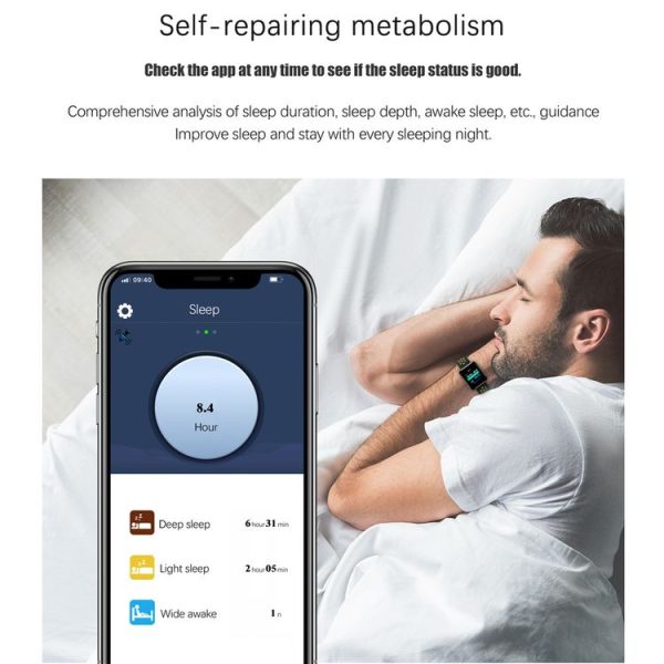 S88 1.54 inches TFT Color Screen Smart Bracelet IP67 Waterproof, Silicone Watchband, Support Call Reminder / Heart Rate Monitoring / Sleep Monitoring / Sedentary Reminder / Blood Pressure Monitoring (Red) - Image 10