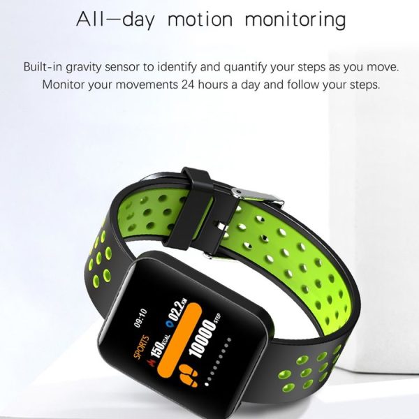 S88 1.54 inches TFT Color Screen Smart Bracelet IP67 Waterproof, Silicone Watchband, Support Call Reminder / Heart Rate Monitoring / Sleep Monitoring / Sedentary Reminder / Blood Pressure Monitoring (Red) - Image 5