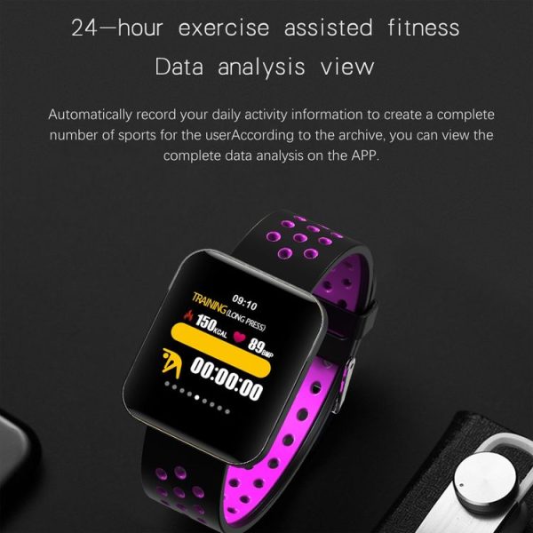 S88 1.54 inches TFT Color Screen Smart Bracelet IP67 Waterproof, Silicone Watchband, Support Call Reminder / Heart Rate Monitoring / Sleep Monitoring / Sedentary Reminder / Blood Pressure Monitoring (Red) - Image 7