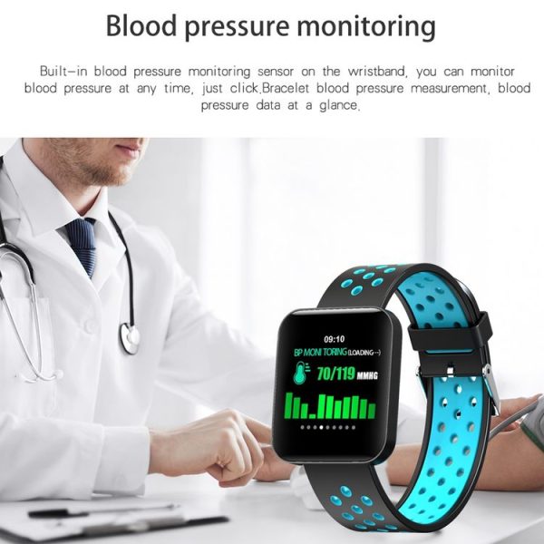 S88 1.54 inches TFT Color Screen Smart Bracelet IP67 Waterproof, Silicone Watchband, Support Call Reminder / Heart Rate Monitoring / Sleep Monitoring / Sedentary Reminder / Blood Pressure Monitoring (Red) - Image 9