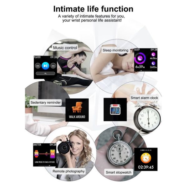 T2 1.3 inches TFT IPS Color Screen Smart Bracelet IP67 Waterproof, Support Call Reminder / Heart Rate Monitoring / Sleep Monitoring / Sedentary Reminder / Blood Pressure Monitoring / Blood Oxygen Monitoring (Blue) - Image 11