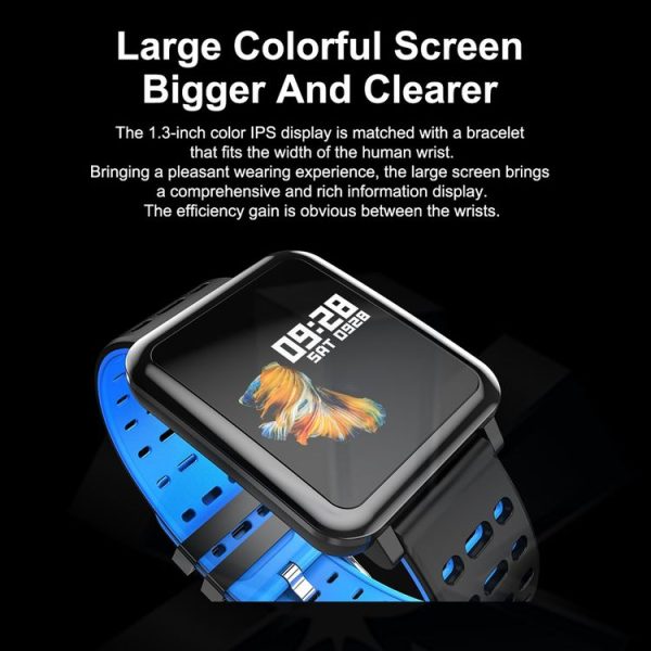 T2 1.3 inches TFT IPS Color Screen Smart Bracelet IP67 Waterproof, Support Call Reminder / Heart Rate Monitoring / Sleep Monitoring / Sedentary Reminder / Blood Pressure Monitoring / Blood Oxygen Monitoring (Blue) - Image 3