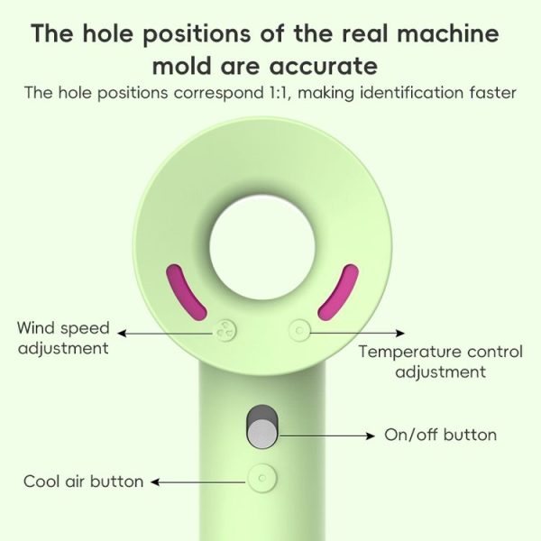 General Hair Drier Anti Fall Silicone Protective Case Cover for Dyson (Black) - Image 3