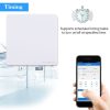 QEVDO QSAW1 WiFi & Single Button 86mm / 1Gang 3Way Neutral Wire Live Wire Wall Smart Switch, Support Alexa / Google Home Voice Control (White) - Image 6