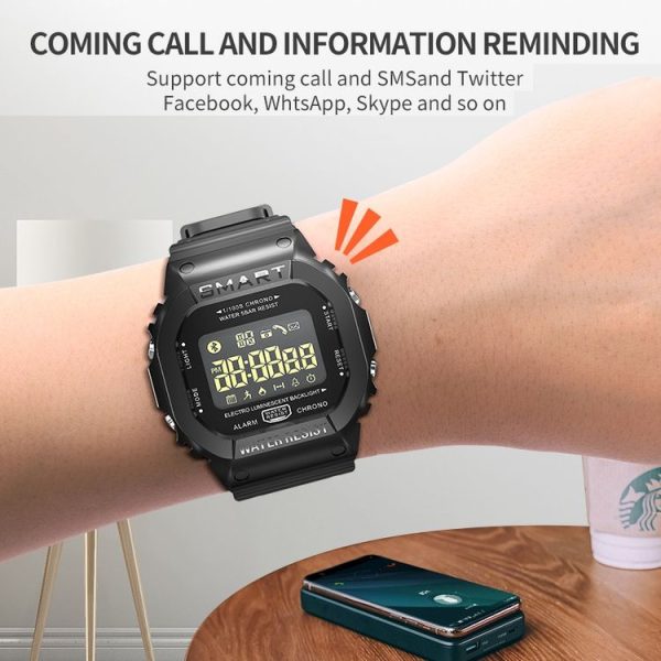 EX16T 1.21 inches LCD Screen Smart Watch 50m Waterproof, Support Pedometer / Call Reminder / Motion Monitoring / Remote Camera (Black) - Image 10