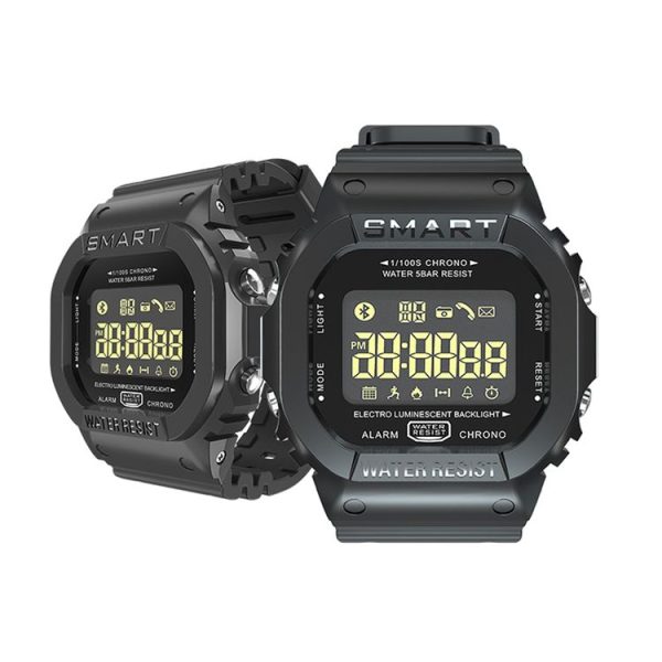 EX16T 1.21 inches LCD Screen Smart Watch 50m Waterproof, Support Pedometer / Call Reminder / Motion Monitoring / Remote Camera (Black) - Image 2