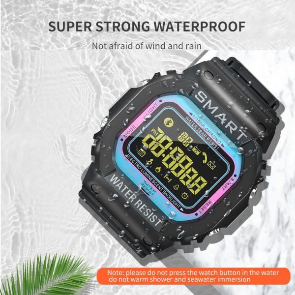 EX16T 1.21 inches LCD Screen Smart Watch 50m Waterproof, Support Pedometer / Call Reminder / Motion Monitoring / Remote Camera (Black) - Image 8