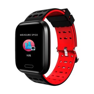 A8 1.3 inches TFT Screen Smart Bracelet IP67 Waterproof, Silicone Watchband, Support Step Counting / Call Reminder / Healthy Monitoring / Sleep Monitoring / Remote Camera (Red)