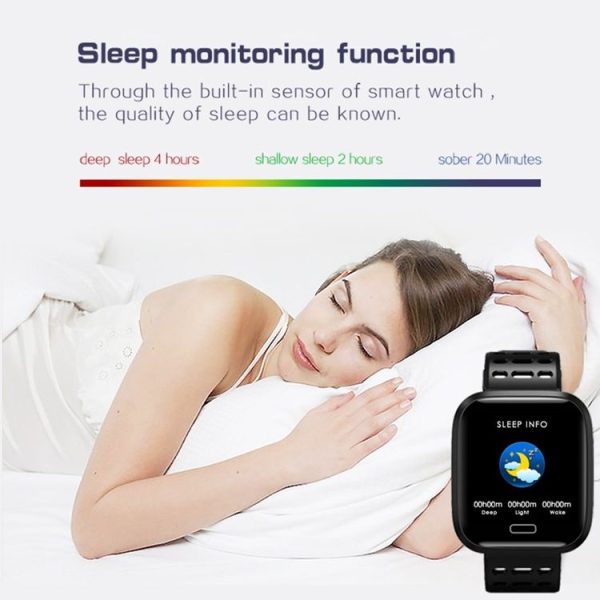 A8 1.3 inches TFT Screen Smart Bracelet IP67 Waterproof, Silicone Watchband, Support Step Counting / Call Reminder / Healthy Monitoring / Sleep Monitoring / Remote Camera (Red) - Image 11