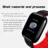 A8 1.3 inches TFT Screen Smart Bracelet IP67 Waterproof, Silicone Watchband, Support Step Counting / Call Reminder / Healthy Monitoring / Sleep Monitoring / Remote Camera (Red) - Image 5