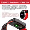 A8 1.3 inches TFT Screen Smart Bracelet IP67 Waterproof, Silicone Watchband, Support Step Counting / Call Reminder / Healthy Monitoring / Sleep Monitoring / Remote Camera (Red) - Image 9