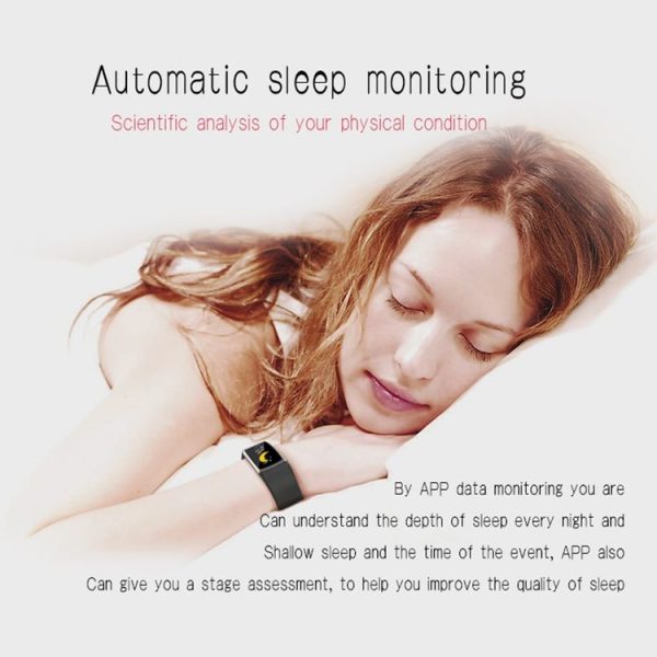 T8 0.96 inch TFT Color Screen Smart Bracelet IP68 Waterproof, Support 24h Heart Rate & Blood Pressure Monitoring / Sleep Monitoring / Multiple Sports Modes / Call Reminder (Blue) - Image 10