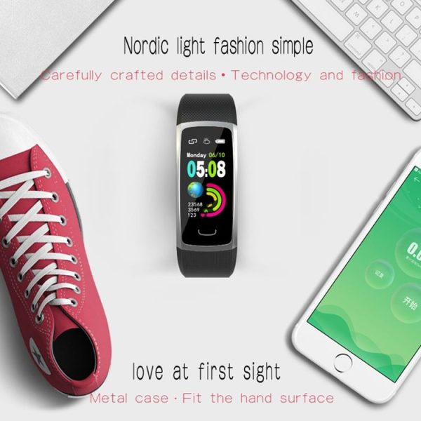 T8 0.96 inch TFT Color Screen Smart Bracelet IP68 Waterproof, Support 24h Heart Rate & Blood Pressure Monitoring / Sleep Monitoring / Multiple Sports Modes / Call Reminder (Blue) - Image 4