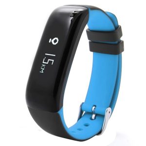 P1 0.86 inch OLED Screen Bluetooth V4.0 Smart Bracelet, Support Blood Pressure Monitor / Heart Rate Monitor / Pedometer / Calories / Calls Remind / Sleep Monitor, Compatible with Android and iOS Phones (Blue)