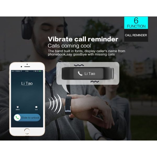 P1 0.86 inch OLED Screen Bluetooth V4.0 Smart Bracelet, Support Blood Pressure Monitor / Heart Rate Monitor / Pedometer / Calories / Calls Remind / Sleep Monitor, Compatible with Android and iOS Phones (Blue) - Image 11