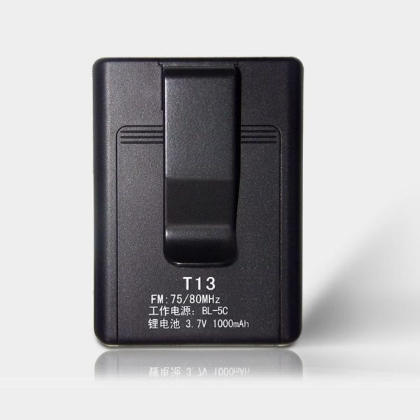 HRD-831 Portable FM Transmitter Receiver, Support TF Card (Black) - Image 5
