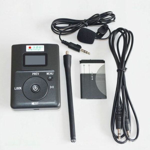 HRD-831 Portable FM Transmitter Receiver, Support TF Card (Black) - Image 6
