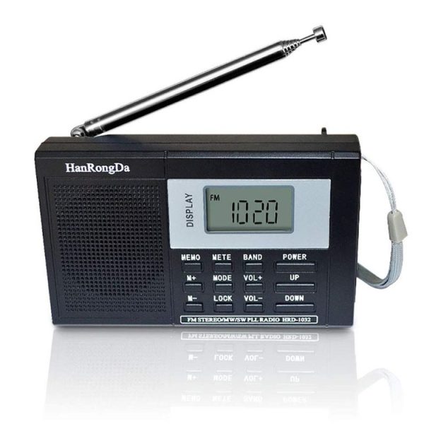 HRD-1032 Portable Full Band Digital Demodulation Stereo Radio (Black) - Image 2