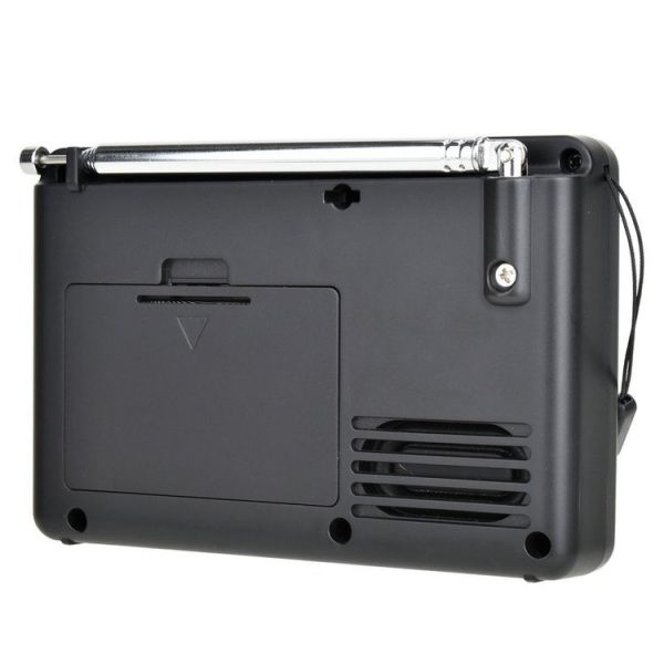K-603 Portable FM / AM / SW Full Band Stereo Radio, Support BT & TF Card (Black) - Image 3