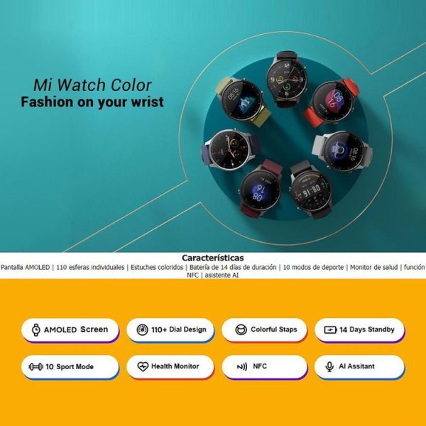 Original Xiaomi Watch Color 1.39 inch AMOLED Screen Bluetooth 5.0 Waterproof, Support Sleep Monitor / Heart Rate Monitor / Sports Mode (Black) - Image 12