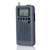 HRD-104 Mini Portable FM + AM Two Band Radio with Loudspeaker (Grey)